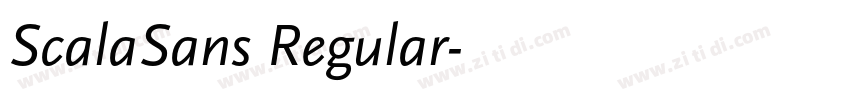 ScalaSans Regular字体转换